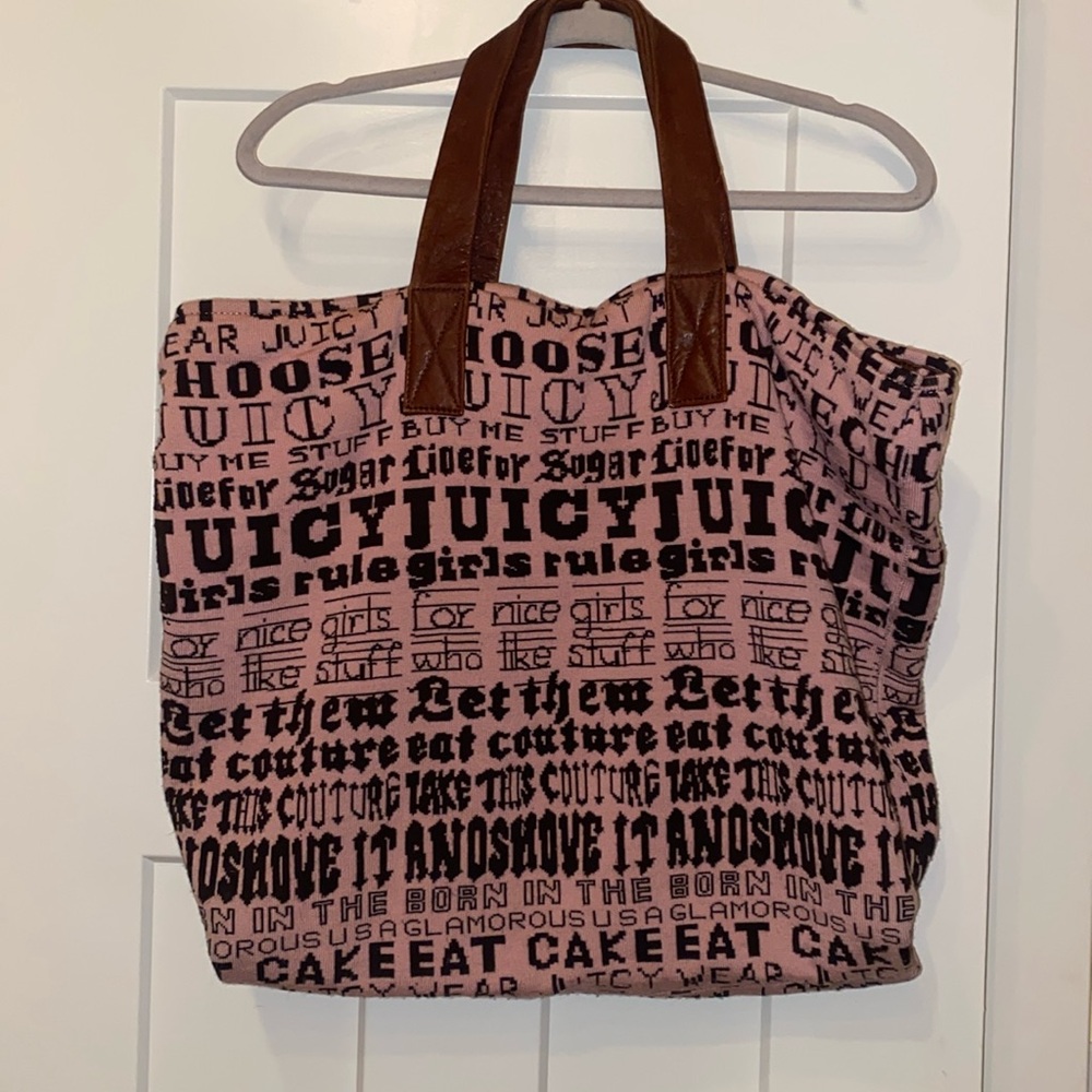 OTO Large Juice Couture Pink Leather Sheep Skin Bag